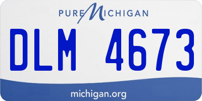MI license plate DLM4673