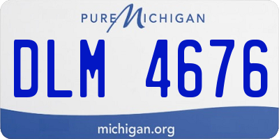 MI license plate DLM4676