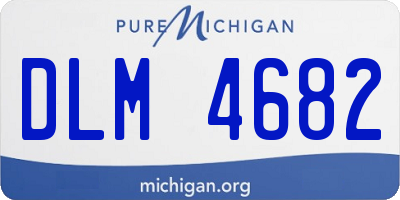 MI license plate DLM4682