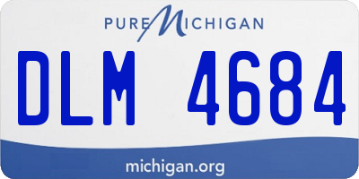 MI license plate DLM4684