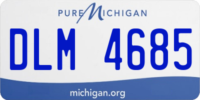 MI license plate DLM4685