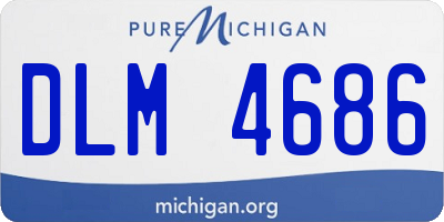 MI license plate DLM4686