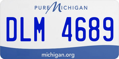 MI license plate DLM4689