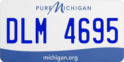 MI license plate DLM4695