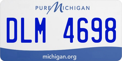 MI license plate DLM4698