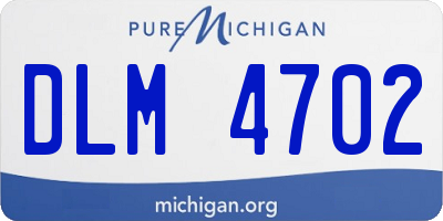 MI license plate DLM4702