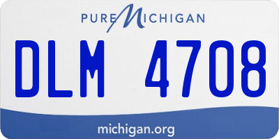 MI license plate DLM4708