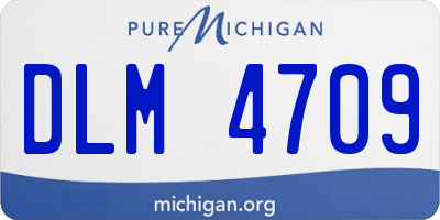 MI license plate DLM4709