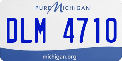 MI license plate DLM4710
