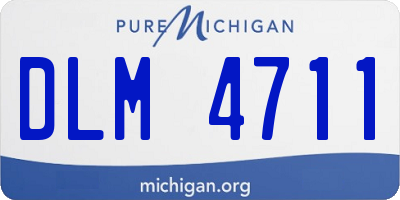 MI license plate DLM4711