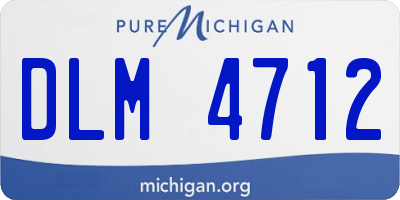 MI license plate DLM4712