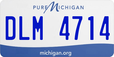 MI license plate DLM4714