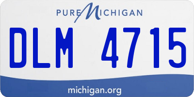 MI license plate DLM4715