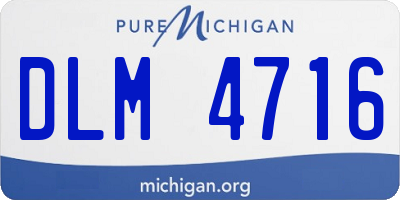 MI license plate DLM4716