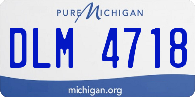 MI license plate DLM4718