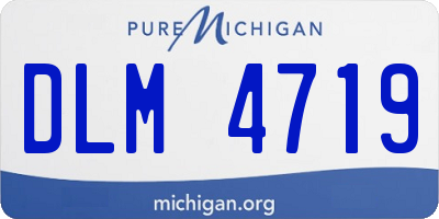 MI license plate DLM4719