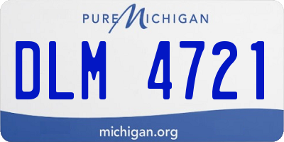 MI license plate DLM4721