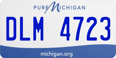 MI license plate DLM4723