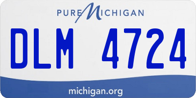 MI license plate DLM4724