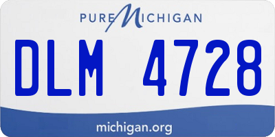 MI license plate DLM4728