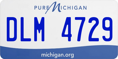 MI license plate DLM4729