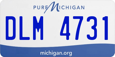 MI license plate DLM4731