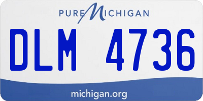 MI license plate DLM4736