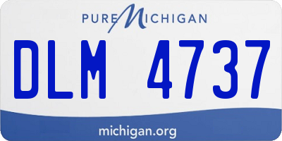 MI license plate DLM4737