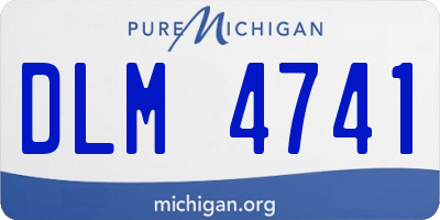 MI license plate DLM4741