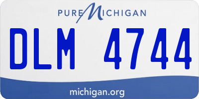MI license plate DLM4744