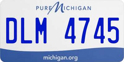 MI license plate DLM4745