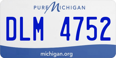 MI license plate DLM4752