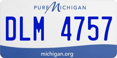 MI license plate DLM4757
