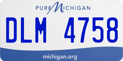 MI license plate DLM4758
