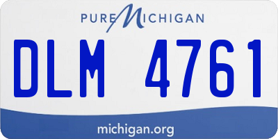 MI license plate DLM4761