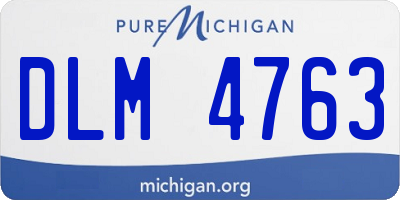 MI license plate DLM4763