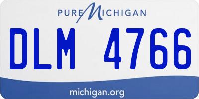 MI license plate DLM4766