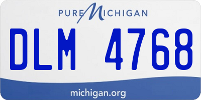 MI license plate DLM4768
