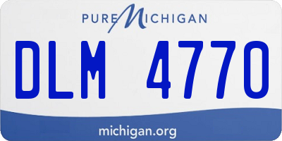MI license plate DLM4770