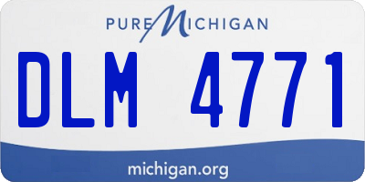 MI license plate DLM4771