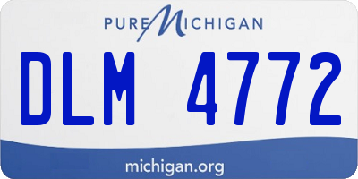 MI license plate DLM4772