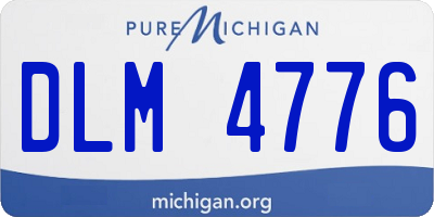 MI license plate DLM4776