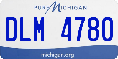 MI license plate DLM4780