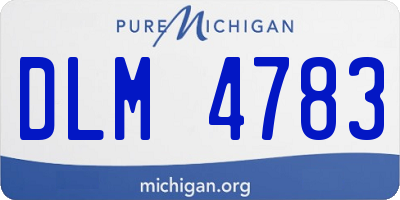 MI license plate DLM4783