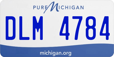 MI license plate DLM4784