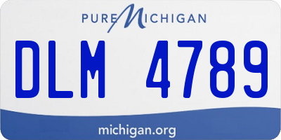 MI license plate DLM4789