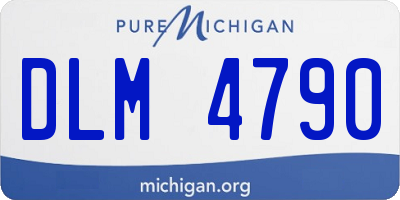 MI license plate DLM4790