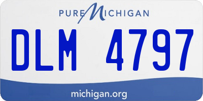 MI license plate DLM4797