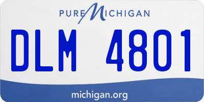 MI license plate DLM4801