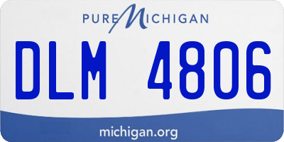 MI license plate DLM4806